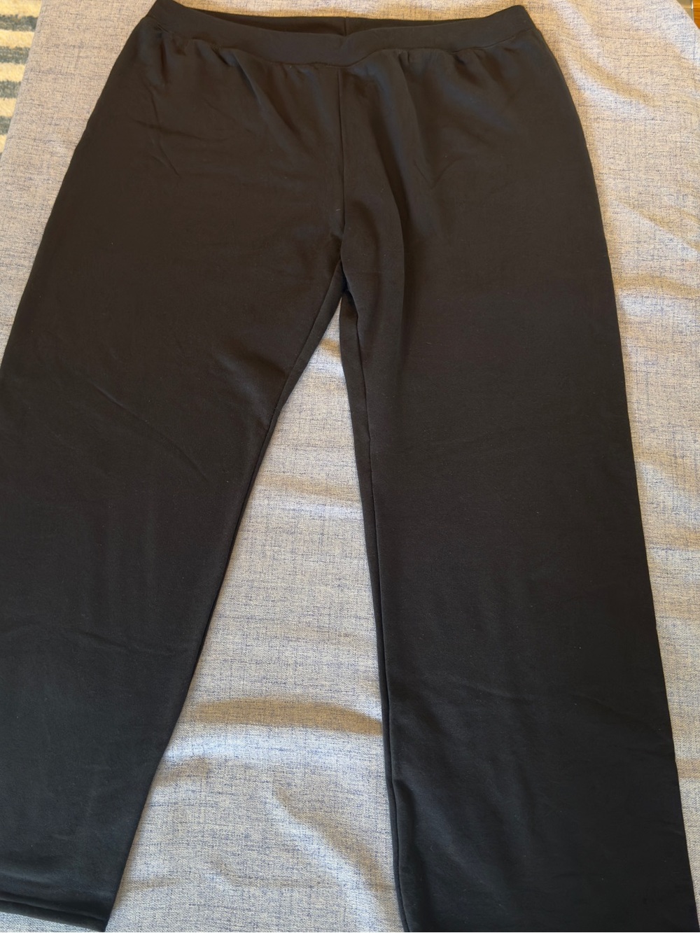 Hanes womens Black Pull-On Jogger Pants
